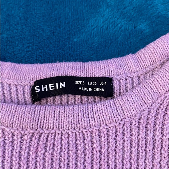 SHEIN juniors light purple long sleeve crop top - Picture 2 of 3